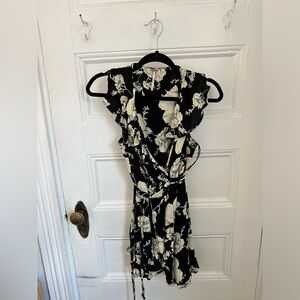 Free People floral wrap dress
